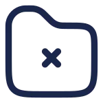 Folder Error SVG Icon